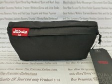 LEVI'S Canvas Bum Bag Mens Small Slim Red Black Hip Sling Waist Banana Bags BNWT
