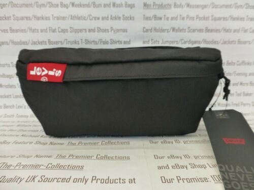 Bolso de Bum de Lona LEVI'S para Hombre Pequeño Delgado Rojo Negro Cadera Cadera Cintura Banana Bolsos Nuevos con Etiquetas - Imagen 10 de 17