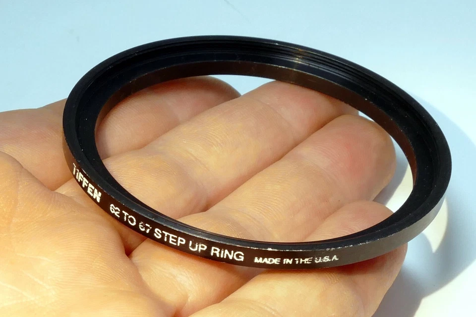 62mm to 67mm  lens ring step Up threaded male to female thin profile wide angle  - Image 4 of 4