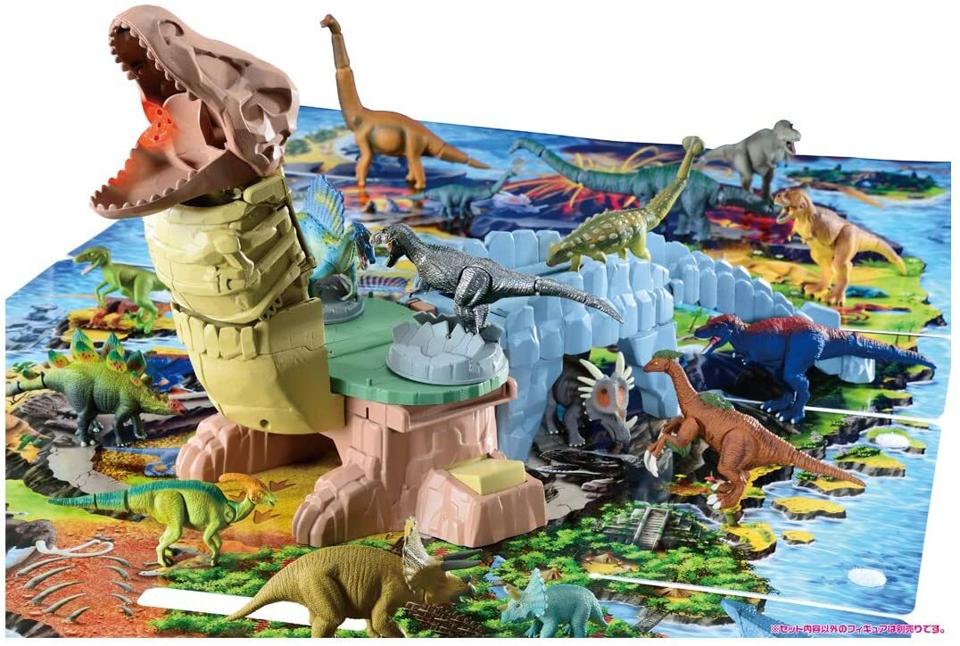 TAKARA TOMY Ania Coalescence! Dinosaur Exploration Island Play Map