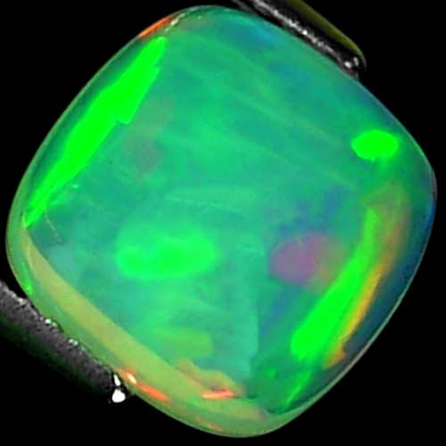 2.50 Ct Natural Ethiopian Cabochon Opal Gemstone Multi Color Cushion Cut - Picture 2 of 6