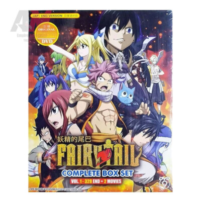 DVD Anime Fairy Tail Complete TV Series (1-328 End) +2 Movies