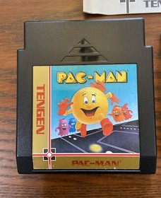 Pac-Man Tengen NES Nintendo Game With Gray Manual And Box Very Nice