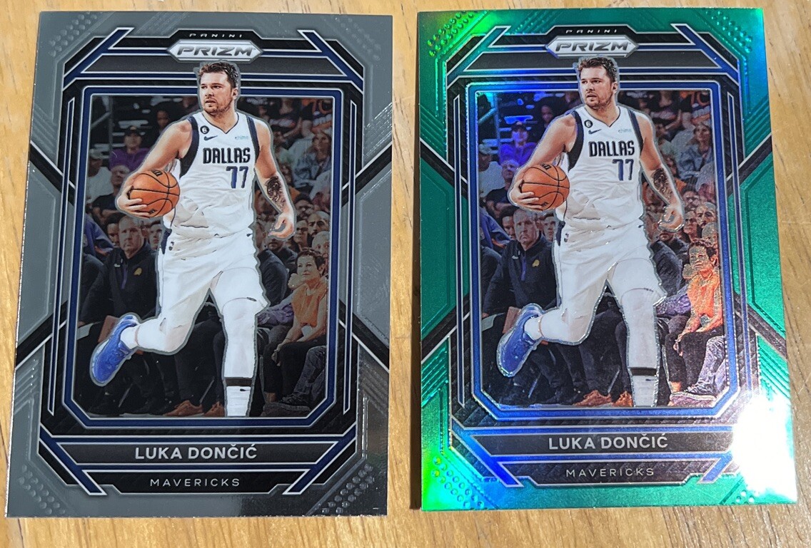 Luka Doncic 2022-23 Panini Prizm Green #196 Dallas Mavericks