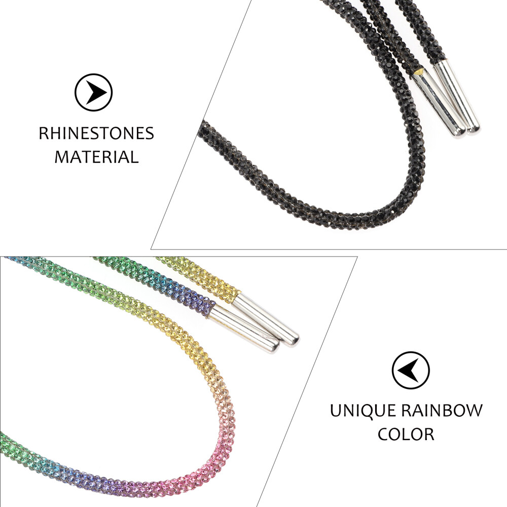 APL Lacci completi per scarpe bambino donna strass 3 pezzi