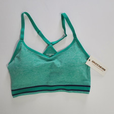 Skechers Green 4-Way Stretch Sports Bra Sz M