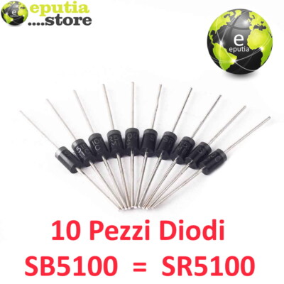 BOJACK Diodes Schottky 10SQ045 (10A 45V) Axiales 10SQ045 (10 Amp 45