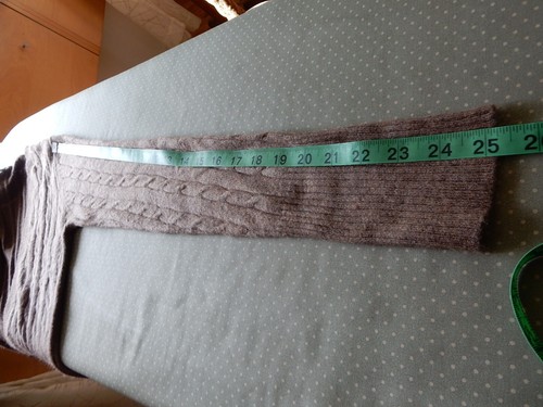 ¿MEZCLA DE LANA BCBGMAXAZRIA? CÁRDIGAN DE PUNTO DE CABLE MARRÓN MANGA LARGA CUELLO EN V S - Imagen 4 de 11