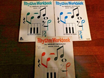 WESLEY SCHAUM PIANO AND ORGAN COURSE, BOOKS 2, 3 & 4.  1974