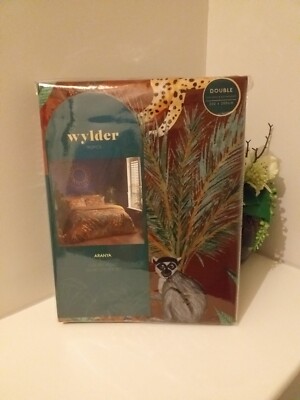 Möbel NEU Wylder Tropen Luxus Samt Bettbezug Set Safari Tiere