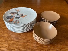 Texas Ware Melmac Melamine Plates Bowls 1960s Brown Butter Churn Coffee Grinder