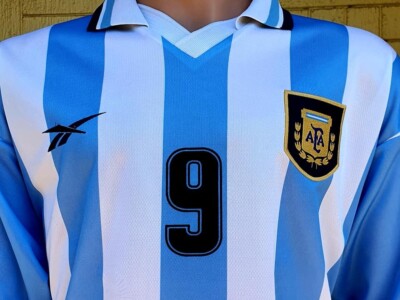 ARGENTINA 1999 COPA AMERICA GABRIEL BATISTUTA 9 HOME JERSEY