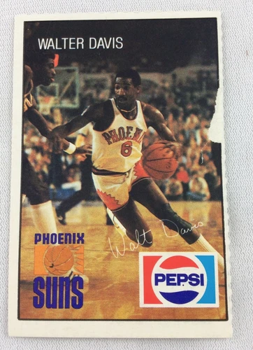 NBA 1980-81 Phoenix Suns Pepsi-Cola Basketball Card-Walter Davis