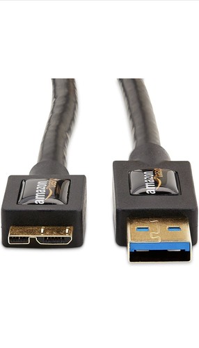 Amazon Basics 10 Pack USB 3.0 Cable - A-Male to Micro-B - 3 Feet 0.9 Meters - Picture 2 of 11