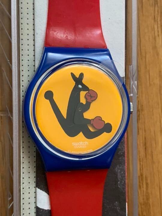 インテリア時計 Maxi Swatch BOXING MGN 163 Maxi Swatch BOXING MGN 163
