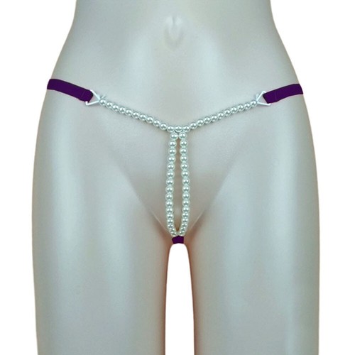 Lingerie Da Donna Intimo Perla Mini Micro Perizoma Perizoma Slip Mutandine T- ▼ - Foto 24 di 25