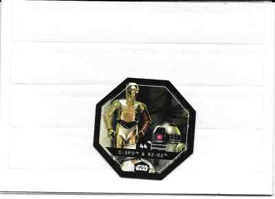 Marke Sammler Star Wars (Leclerc) . C - 3 Seite 0 & R 2 - D 2 Nr. 44