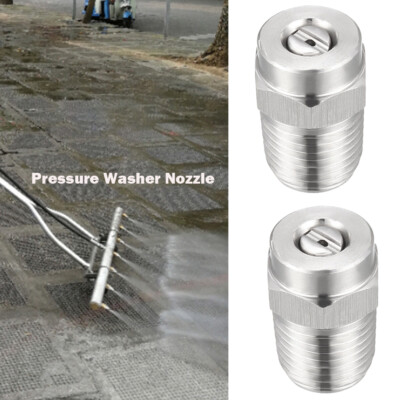 #ad #ad 2PCS Surface Clean Tips 15 Degree 1 4quot; NPT Male Pressure Washer Nozzles $11.78