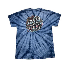 Santa Cruz Men's Size Medium T-Shirt Pullover Short Sleeve Tie Dye Blue