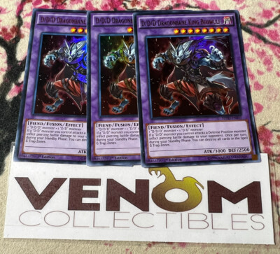 3x (M/NM) D/D/D Dragonbane King Beowulf SDPD-EN041 Ultra Rare 1st Edition YuGiOh