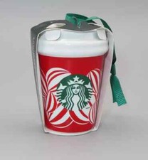 Starbucks Holiday 2024 Red peppermint Cup Cer...