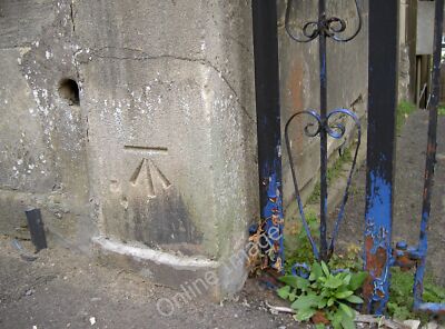 Photo 12x8 Benchmark in West Avenue Bath/ST7464 A nicely defined cutmark  c2011