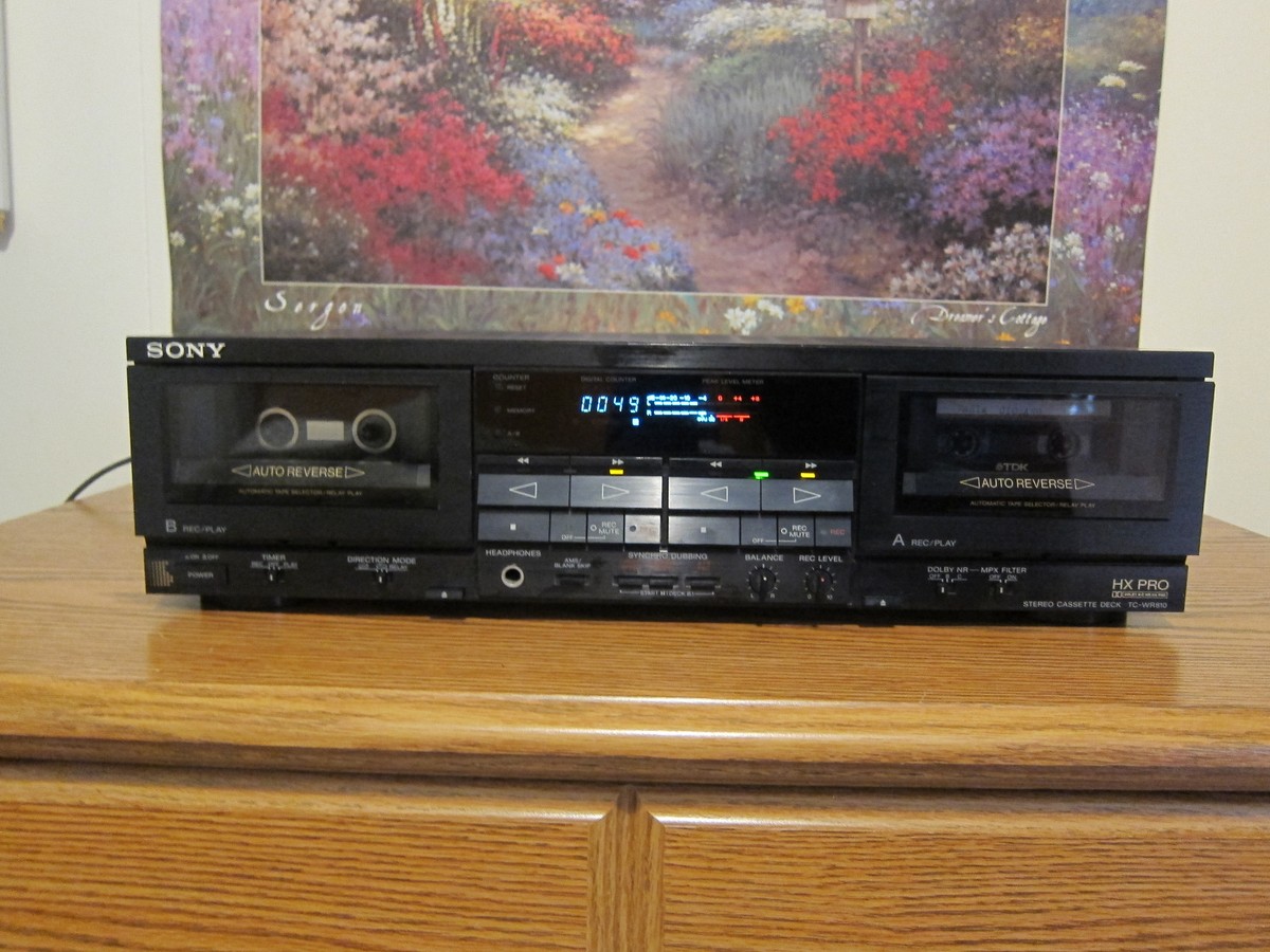 SONY TC-WR810 STEREO DUAL CASSETTE DECK HX PRO DOLBY | eBay