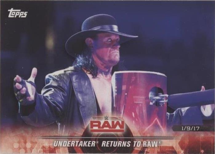 2018 Topps WWE Road to Wrestlemania - Undertaker #9 - 1 of 1