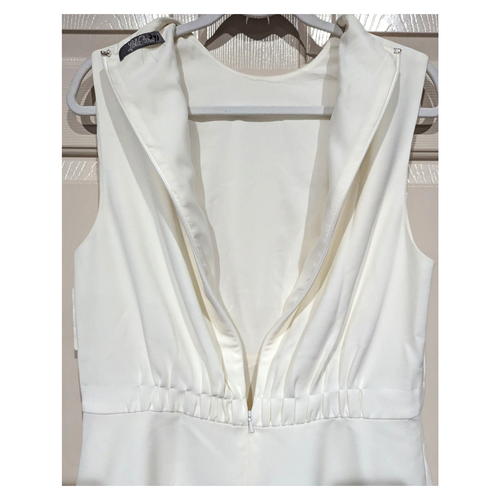 NWT Lela Rose Fluid Crepe Ruched Bodice Top In White sz 10 - Picture 5 of 8