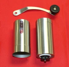 Portable Manual Coffee Grinder - Stainless Steel with Ceramic Burr, Hand Crank