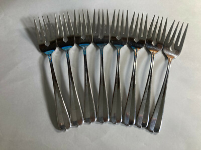 Oneida USA GALA / IMPULSE Stainless 8 - Salad Forks 6 3/8''