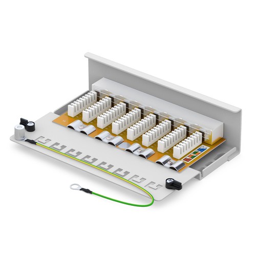 Cat6 Cat6a Patchpanel 12 8-Port RJ45 geschirmt Desktop Aufputz 1 10 GB Profi LAN - Photo 13/109