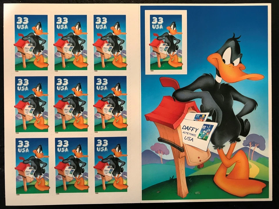 ALL 5 LOONEY TOONS SHEETS COMPLETE SET #3137 3204 3306 3391 3534 VF MNH - Image 4 of 4