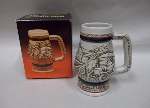 Vintage Avon Mini Ceramic Stein "Car Classics" 1982