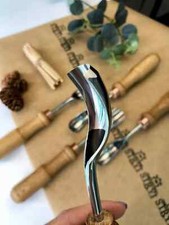 Short bent gouge, Wood carving tool, Spoon carving chisel, Gift for him, Kuksa