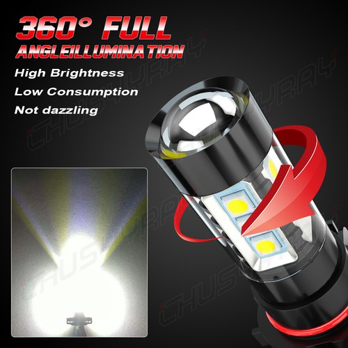 For Peugeot 5008 2010-16 2x H16/PSX24W LED Front Fog Light Bulbs Conversion Kit - Picture 7 of 11