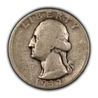 1932-D 25c Silver Washington Quarter - Good/VG Key Date - SKU-T4830
