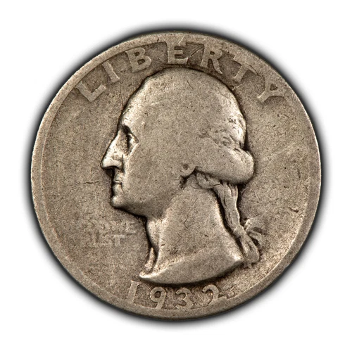 1932-D 25c Silver Washington Quarter - Good/VG Key Date - SKU-T4830