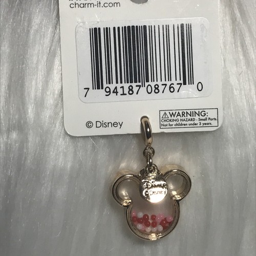 Charm It Disney Minnie Mouse Shaker Bracelet Charm AS IS Missing Bow - Picture 3 of 4
