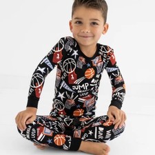 Little Sleepies   SLAM DUNK Basketball Bamboo Pajama PJ Set Size 7/8