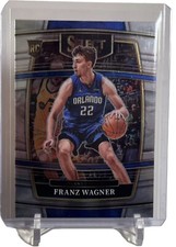 2021-22 Panini Select Franz Wagner Rookie RC Card #15 Orlando Magic W/Top Loader