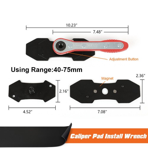 Car 360° Ratcheting Brake Piston Spreader Wrench Caliper Pad Install Tool New - Picture 3 of 12