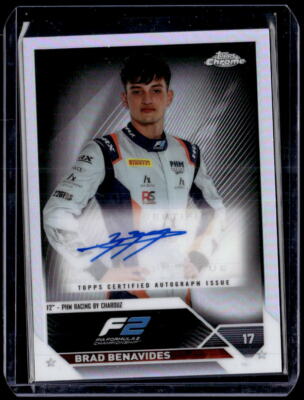 2023 Topps Chrome Formula 1 F2 #CAC-BB Brad Benavides Auto