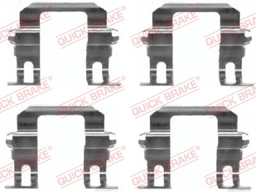 Quick Brake 109-1275 ZubehöRsatz, Scheibenbremsbelag FüR Isuzu, Opel, Vauxhall-image