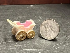Dollhouse Miniature Baby Carriage Stroller D275 1:48 Quarter Scale DollysGallery