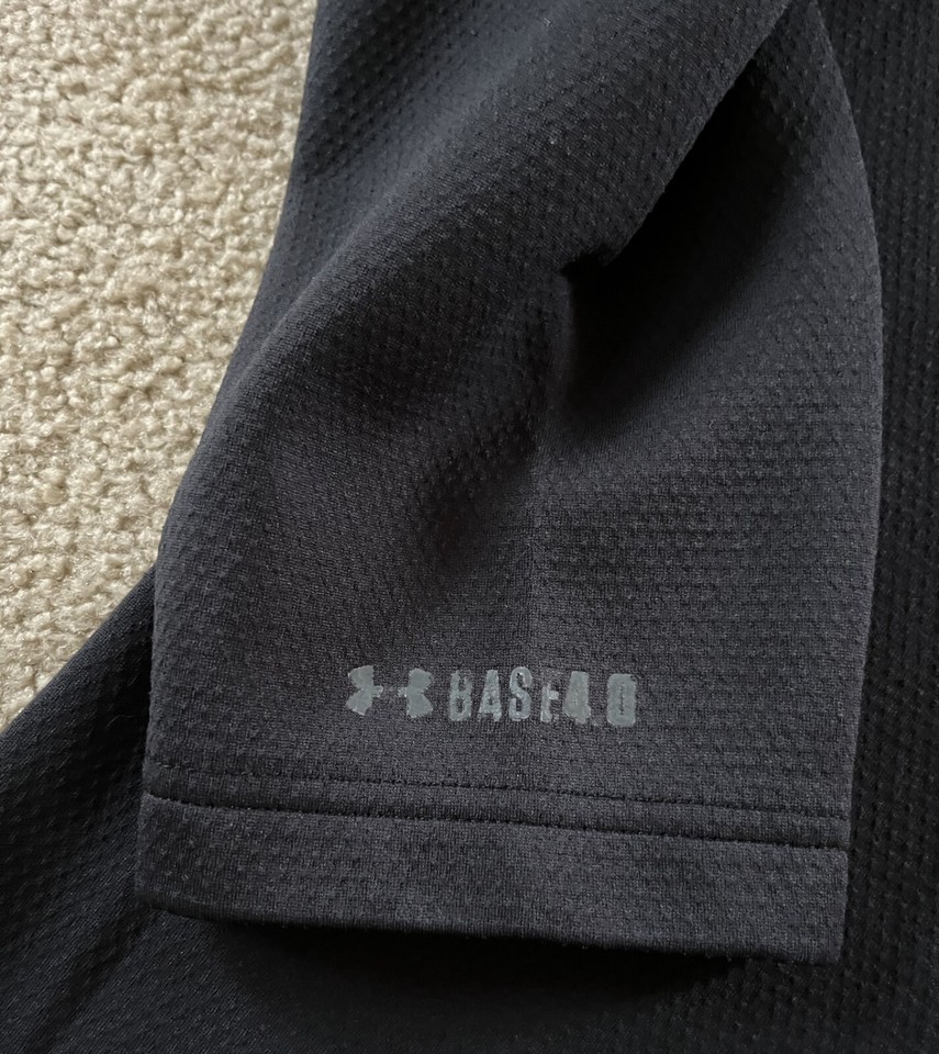 Mens Under Armour Coldgear Base 4.0 Fitted Zip Pullover Black 3XL eBay