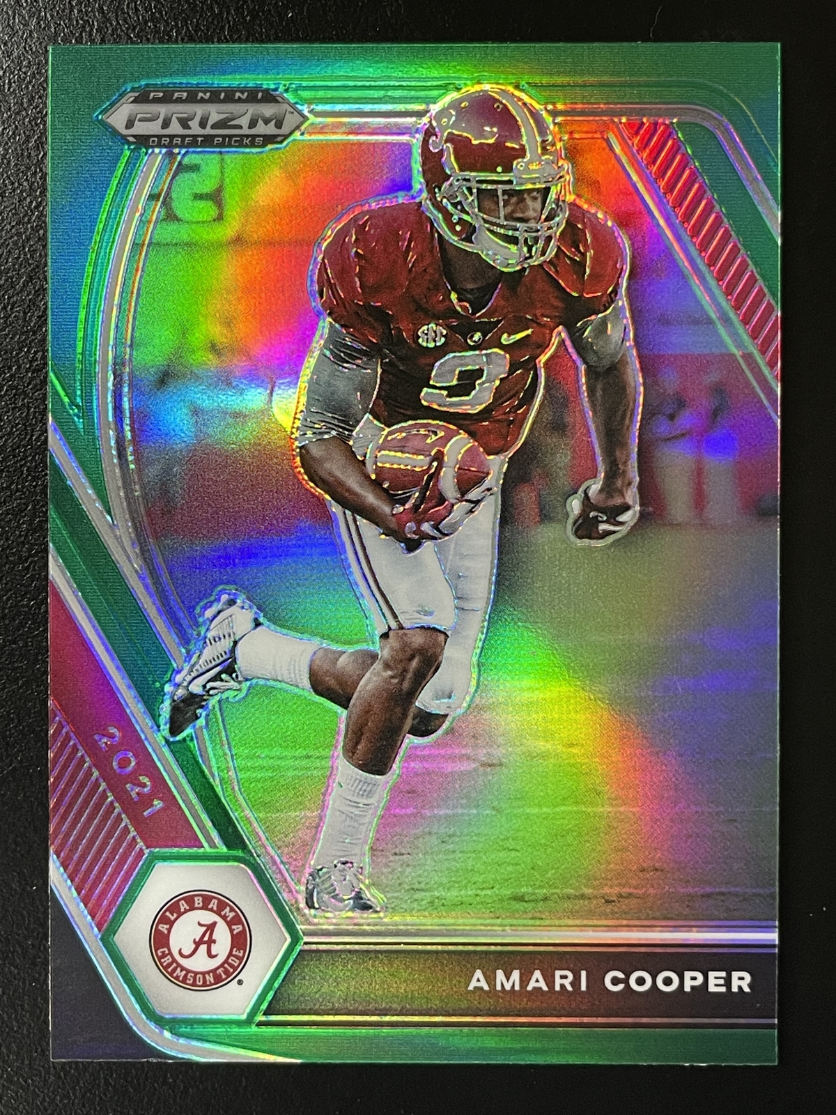 2021 Panini Prizm Draft Picks Collegiate #36 Amari Cooper Green Crimson Tide