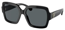 Chanel 5479 501/S4 Sunglasses Polished Black/Gray Lens w/ Gold Heart CC Logo