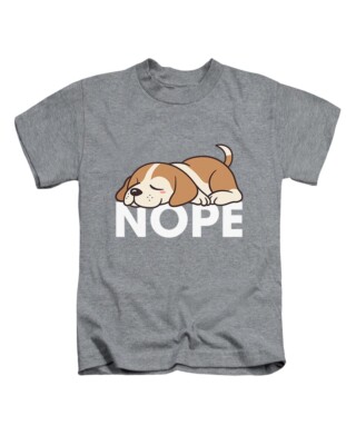 Nope Dog Sleep Erwachsene T-Shirt Süß Tier Hunde Tee Oberteil Neu