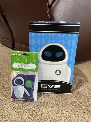 Scentsy Buddy EVE & Classified Scent Pak Perfume Sachet DISNEY Pixar Wall-E New